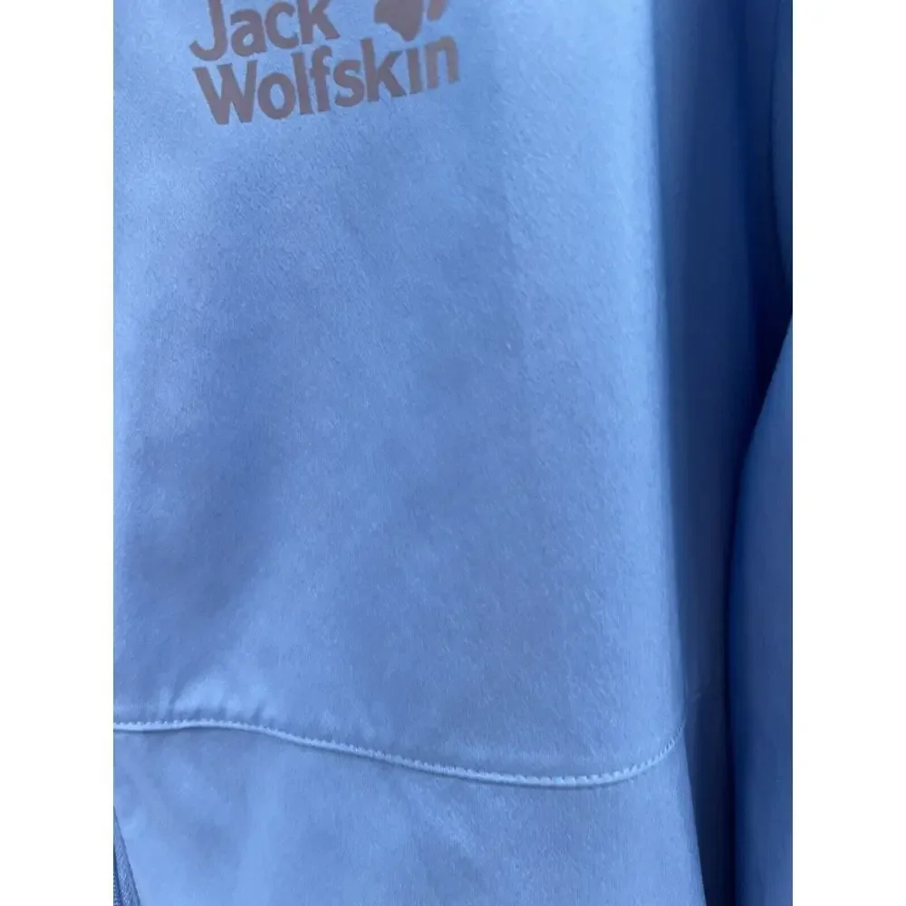 Jack Wolfskin Men’s Long Sleeve Zip Front Jacket Unlined Blue Size Large EUC